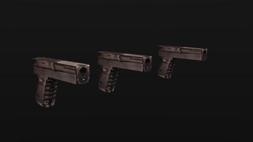 Low Poly Gun preview image